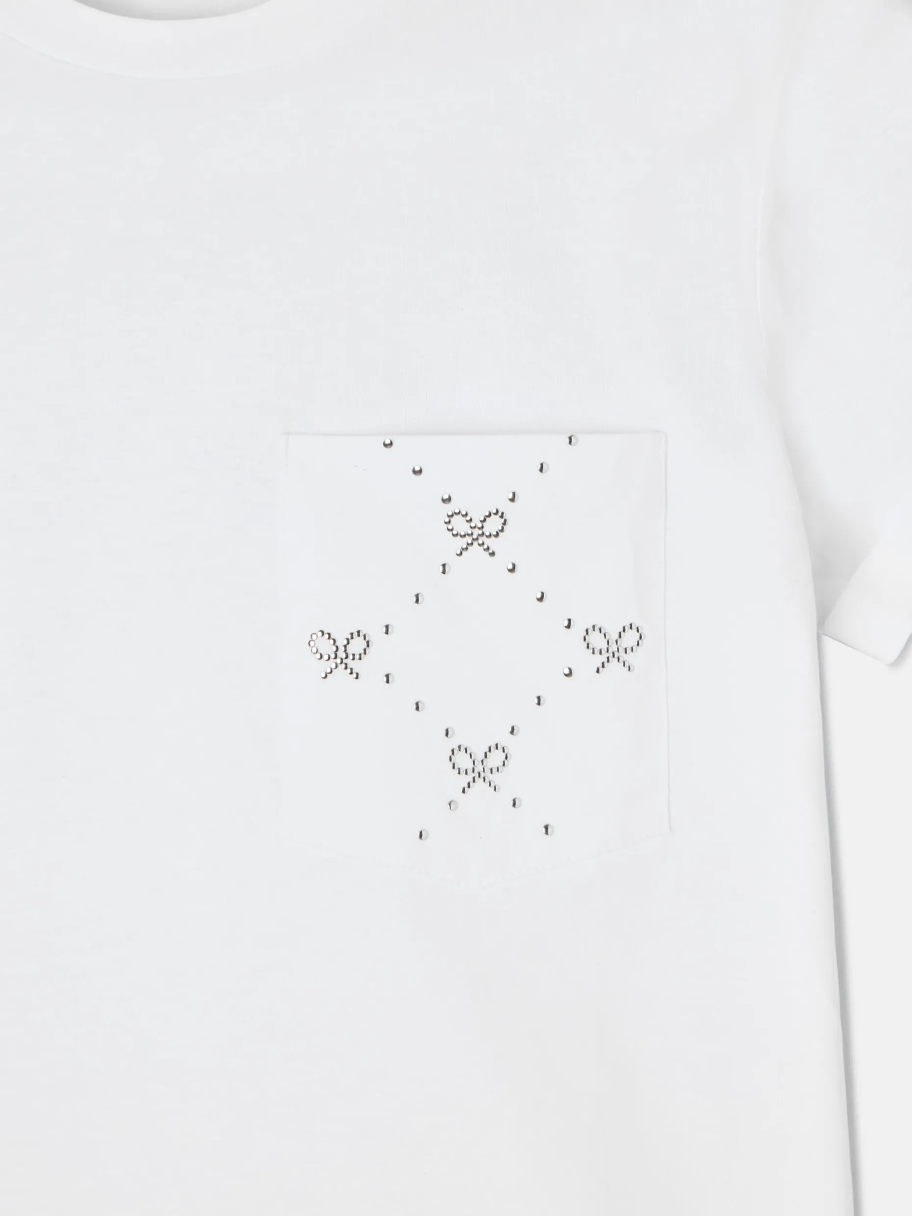 Camiseta woman bolsillo raquetas blanca
