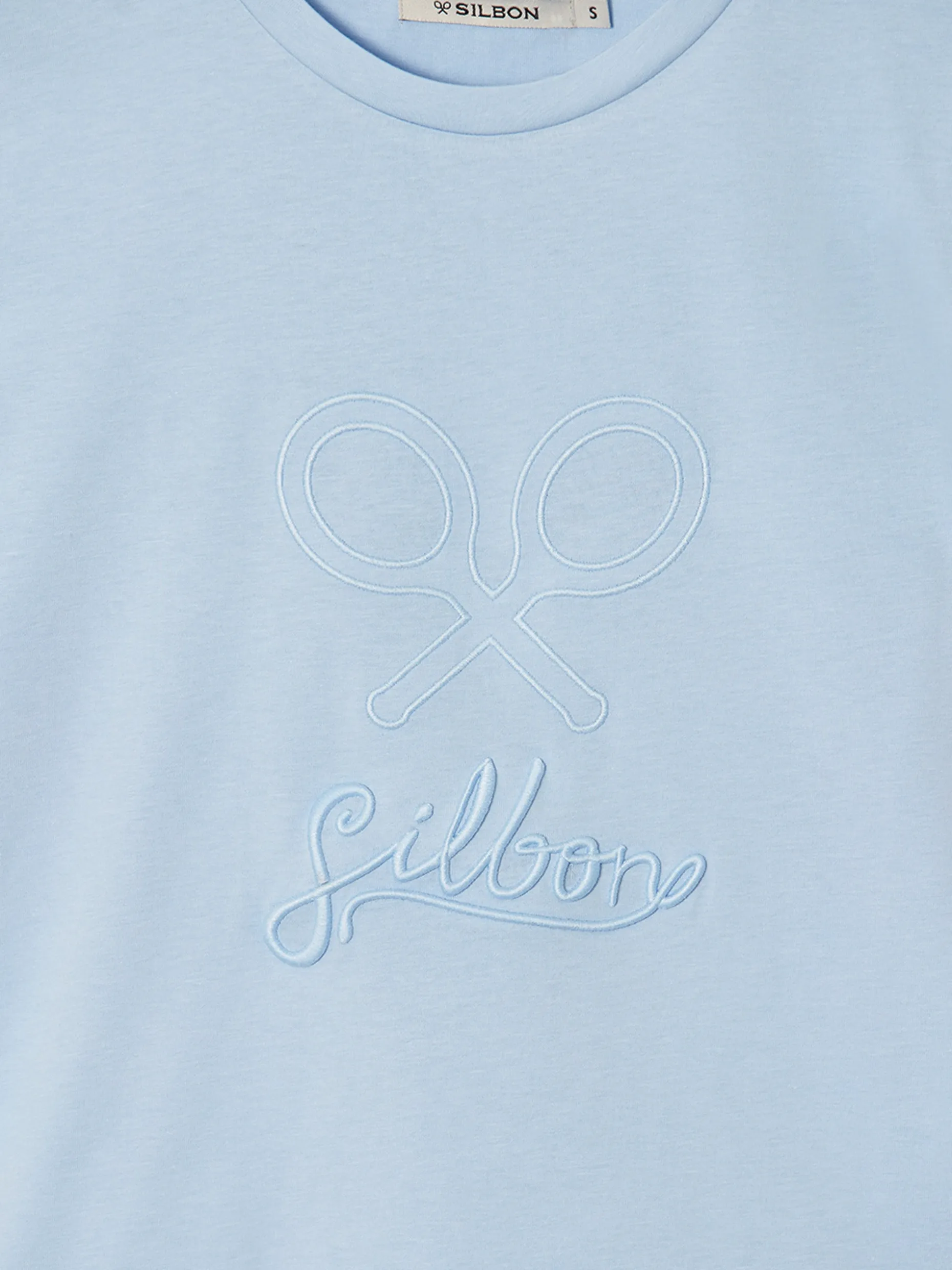 Camiseta woman clasica celeste