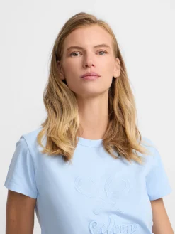 Camiseta woman clasica celeste