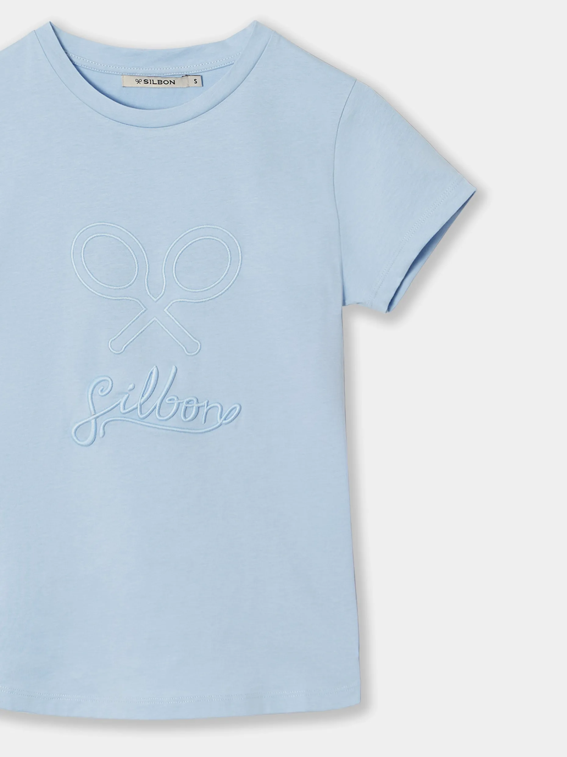 Camiseta woman clasica celeste