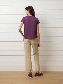 Camiseta woman clasica raqueta morado