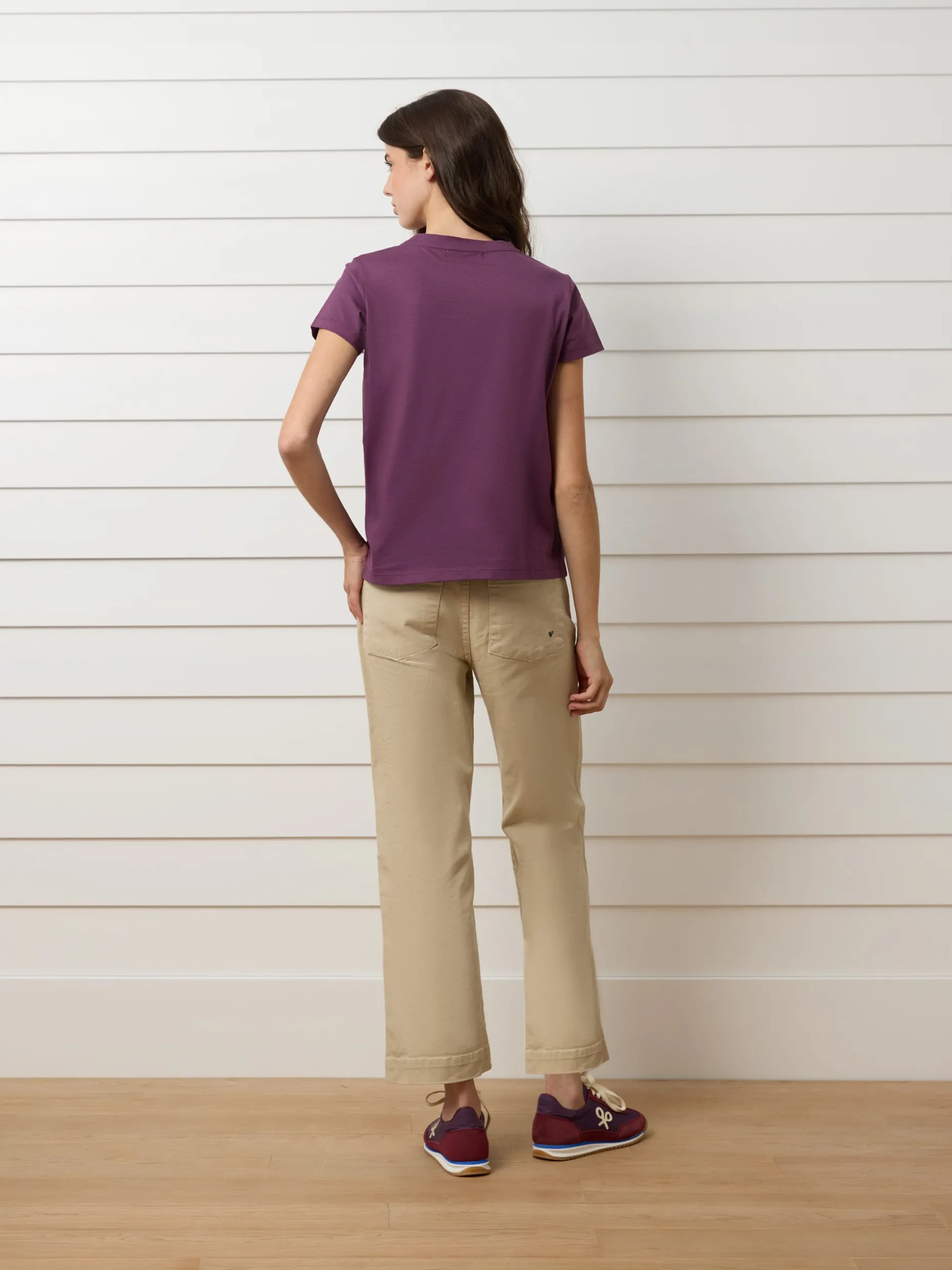 Camiseta woman clasica raqueta morado