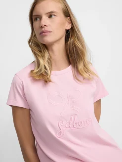 Camiseta woman clasica rosa claro