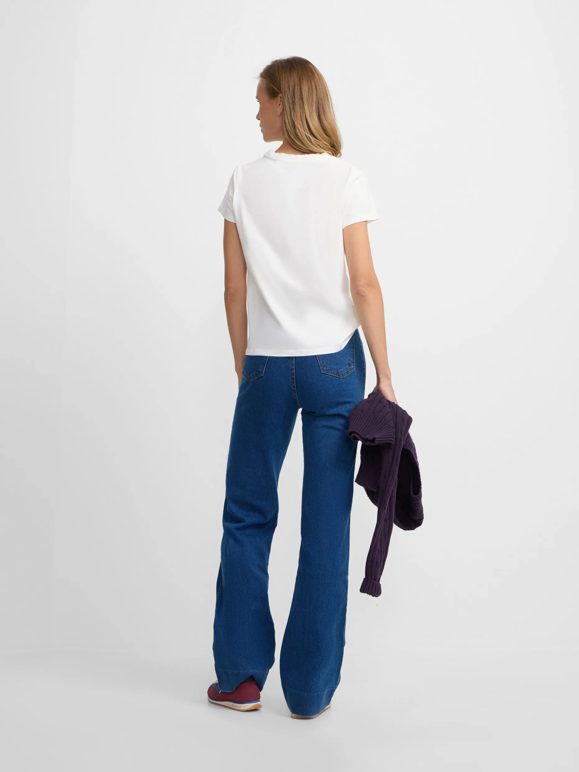 Camiseta woman letras silbon blanca