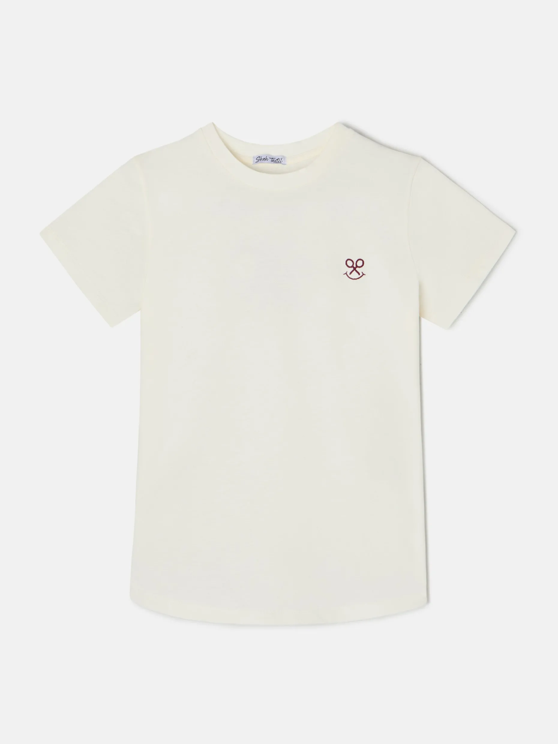 Camiseta woman letras smile blanca