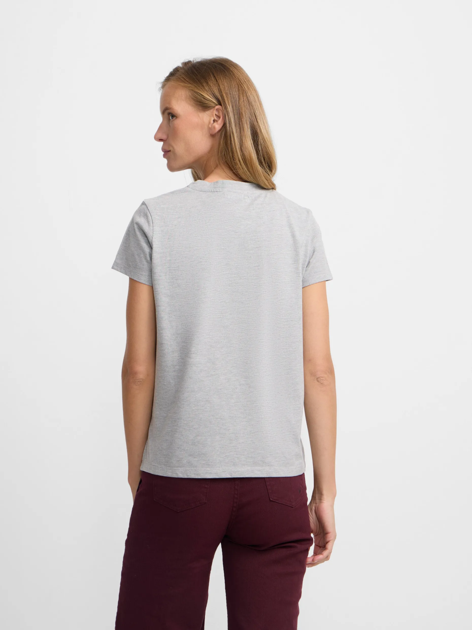 Camiseta woman love gris