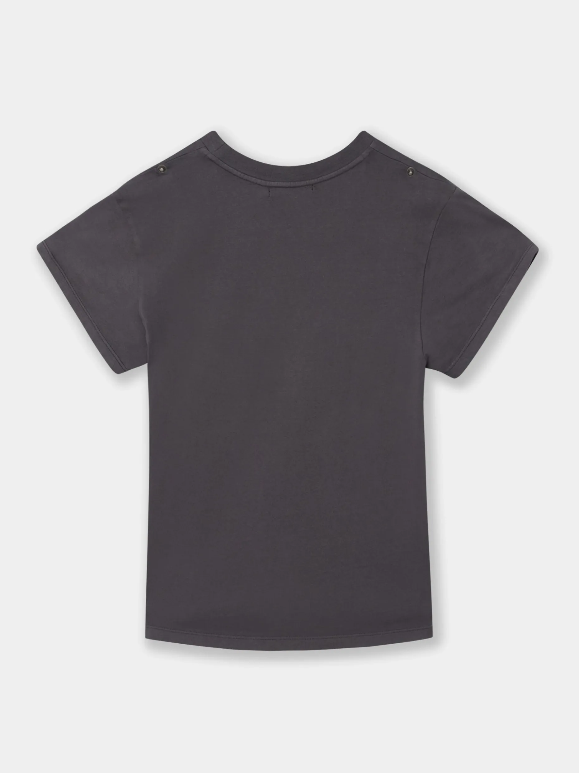 Camiseta woman manga roll out negra