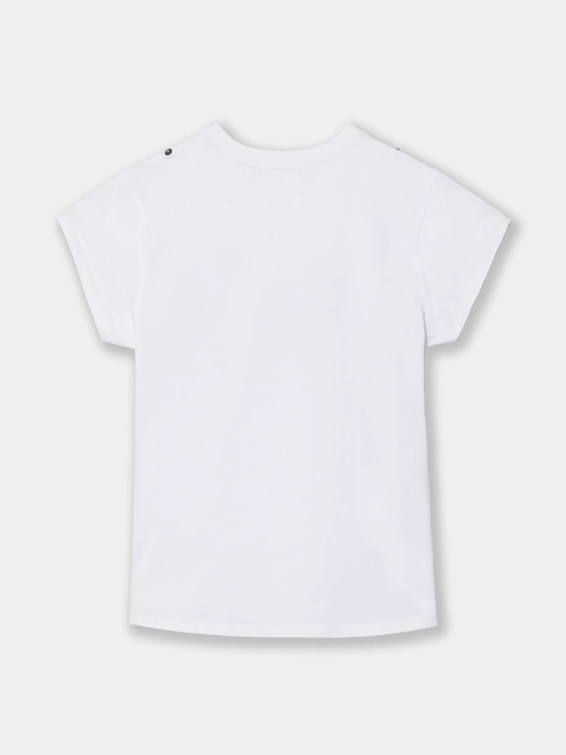 Camiseta woman manga roll out blanca