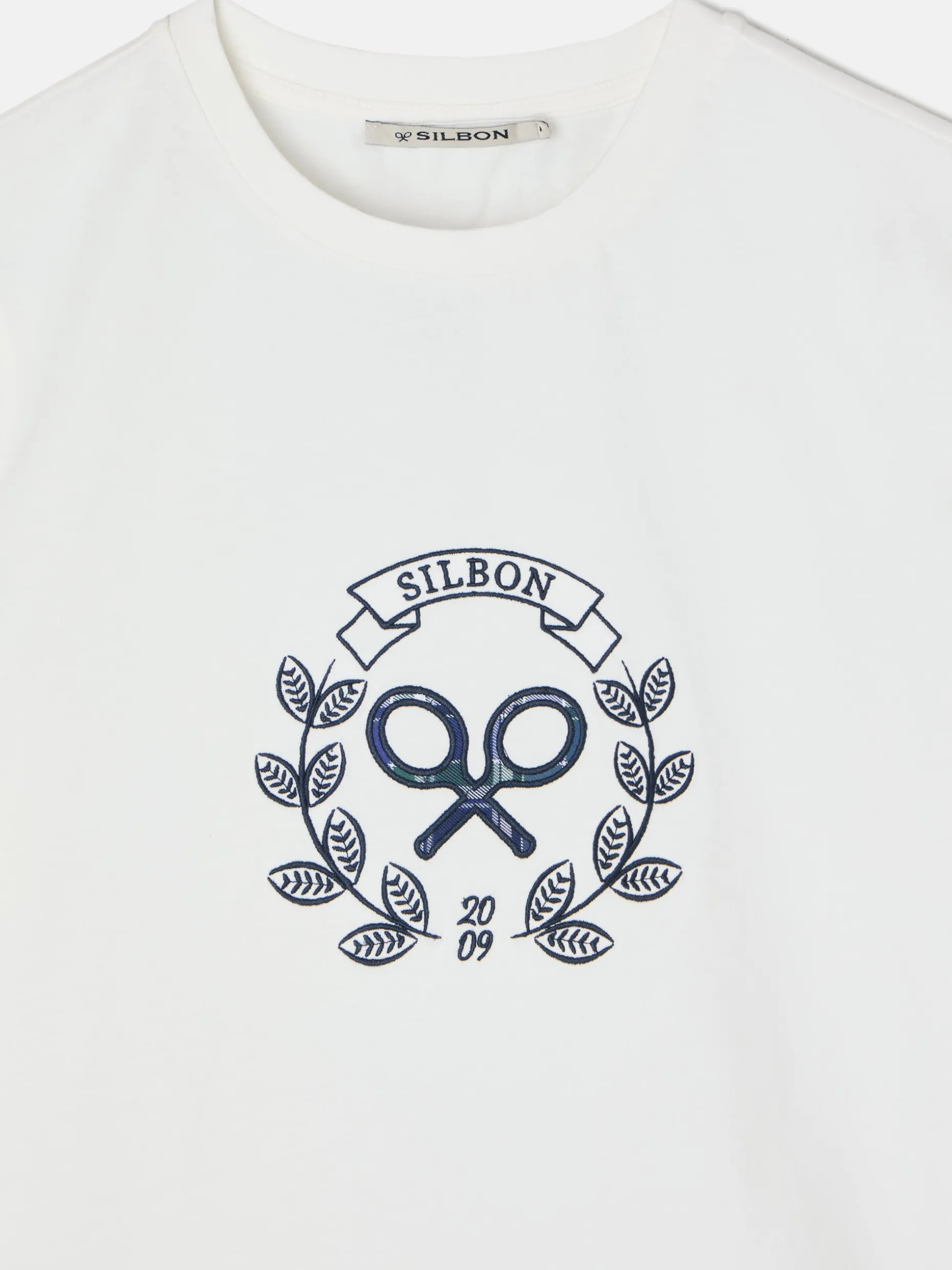 Camiseta woman raqueta cuadros cruda