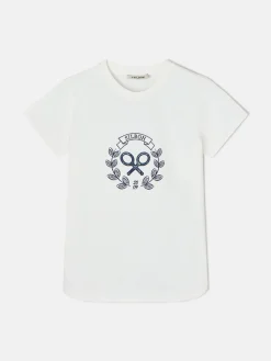 Camiseta woman raqueta cuadros cruda