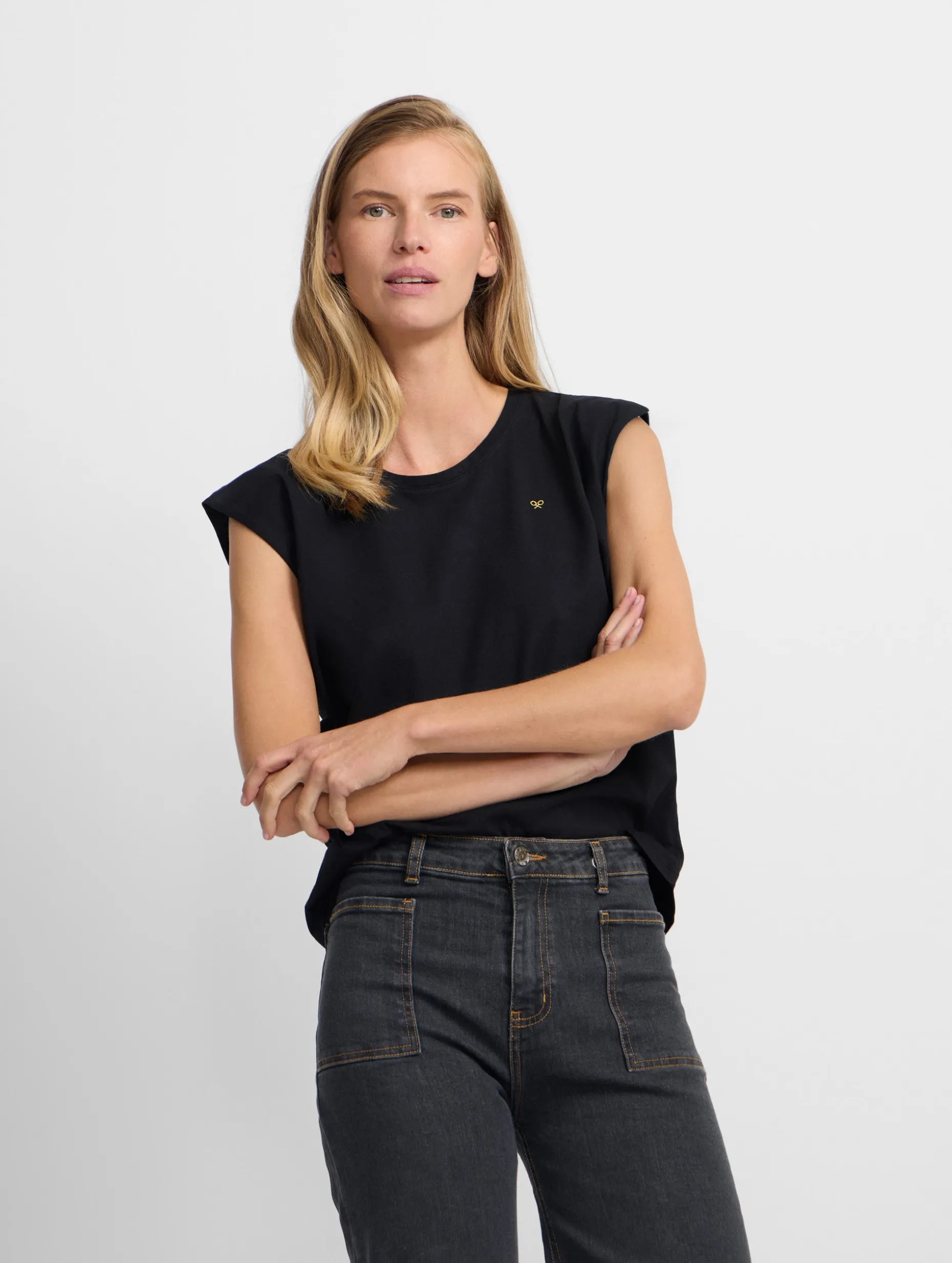 Camiseta woman sun negra