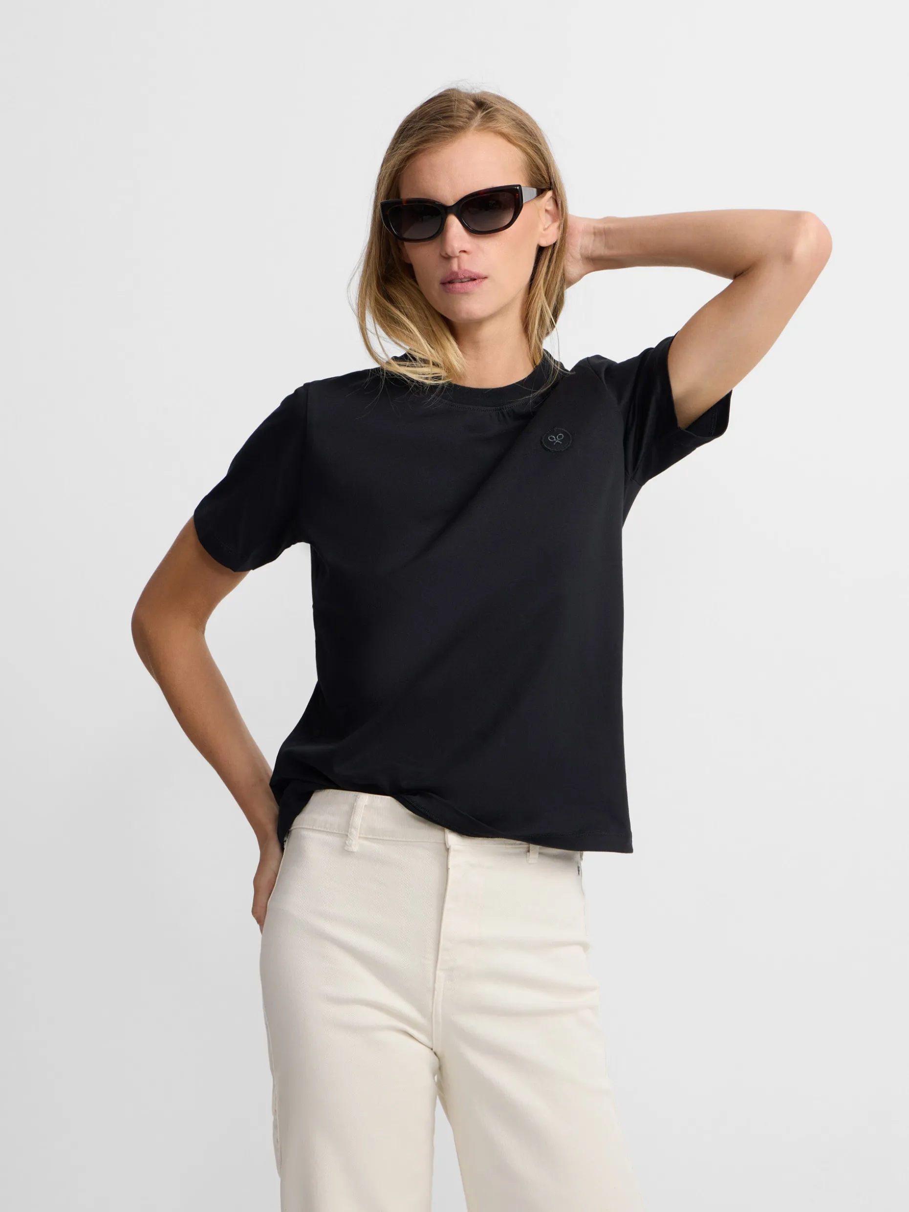 Camiseta woman sunny raqueta negra