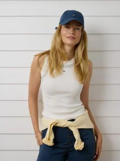 Camiseta woman tank top tachas blanca