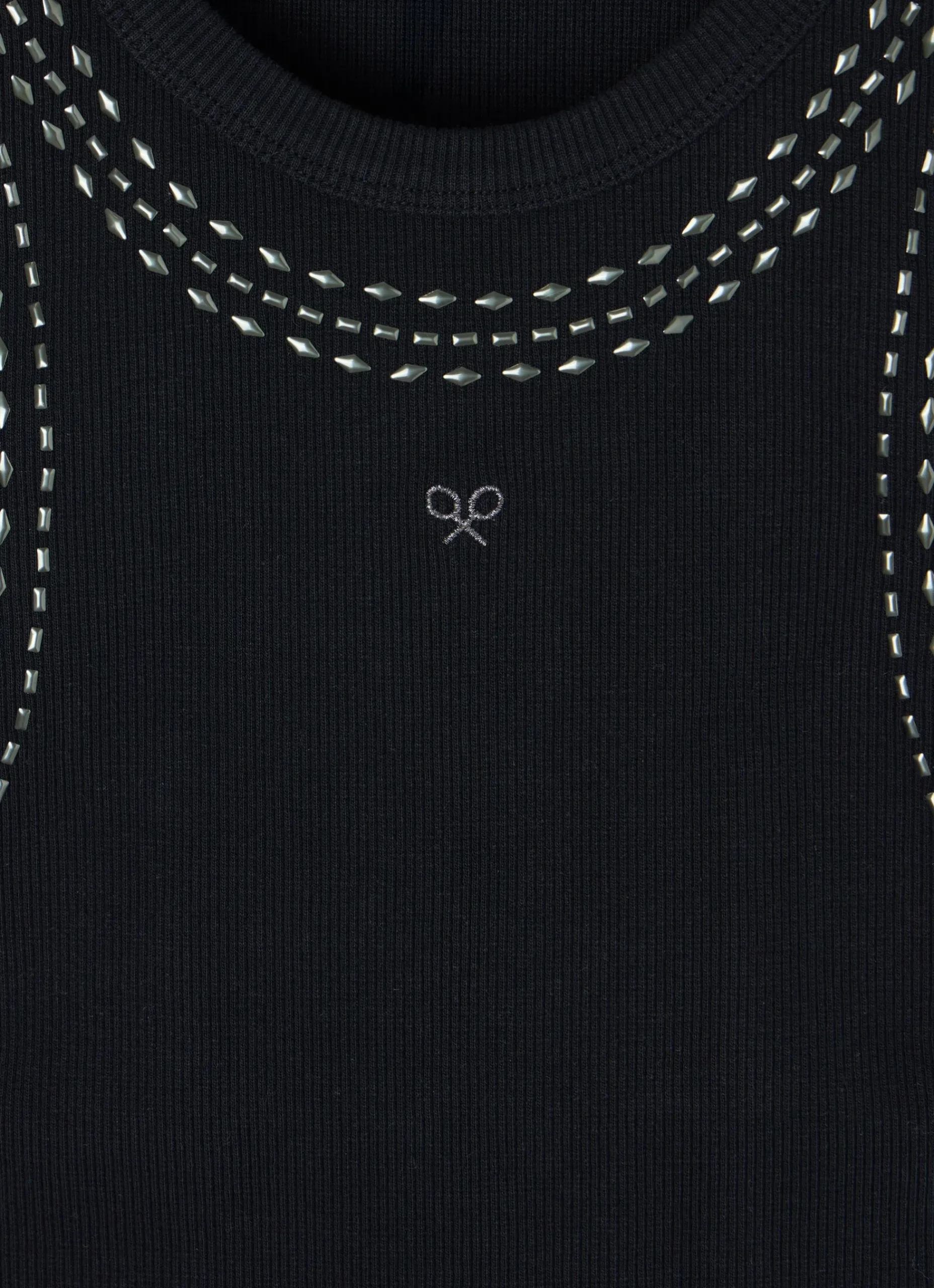 Camiseta woman tank top tachas negra