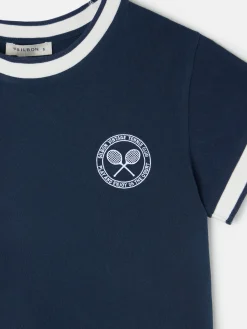 Camiseta woman varsity azul marino