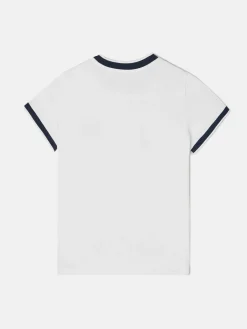 Camiseta woman varsity blanca