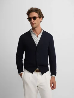 Cardigan classic azul marino