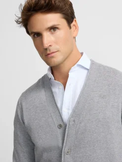 Cardigan classic gris