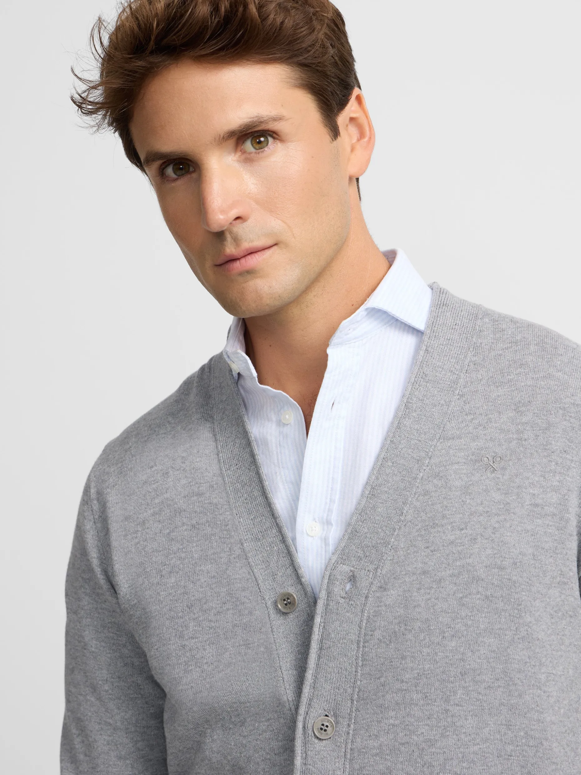 Cardigan classic gris