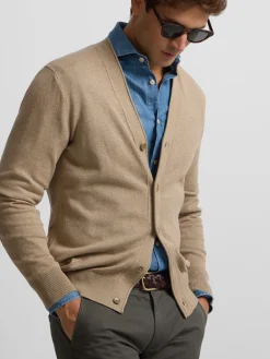 Cardigan classic marron