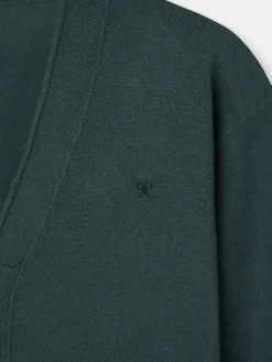 Cardigan classic verde oscuro