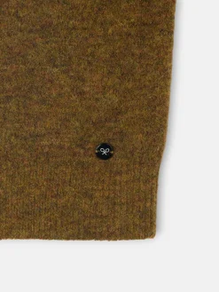 Cardigan cuello bobo contraste verde