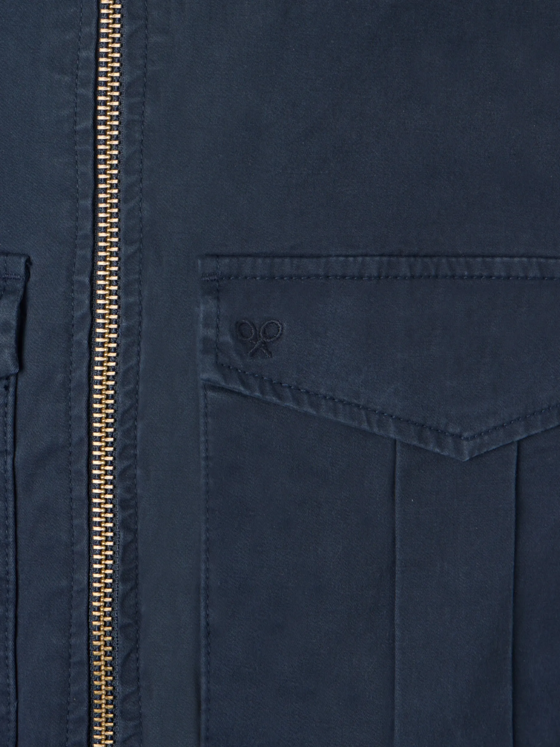 Cazadora garment dye azul marino