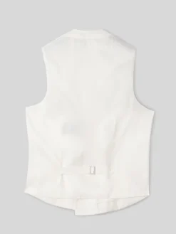 Chaleco chaque clasico blanco roto