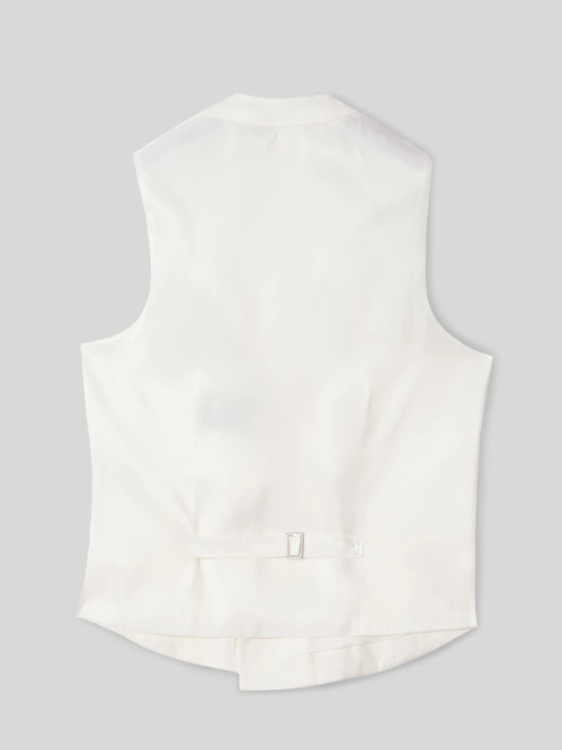 Chaleco chaque clasico blanco roto