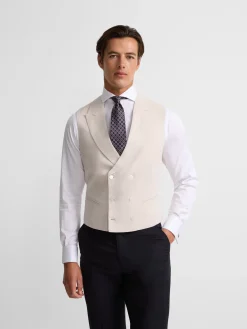 Chaleco chaque clasico gris perla