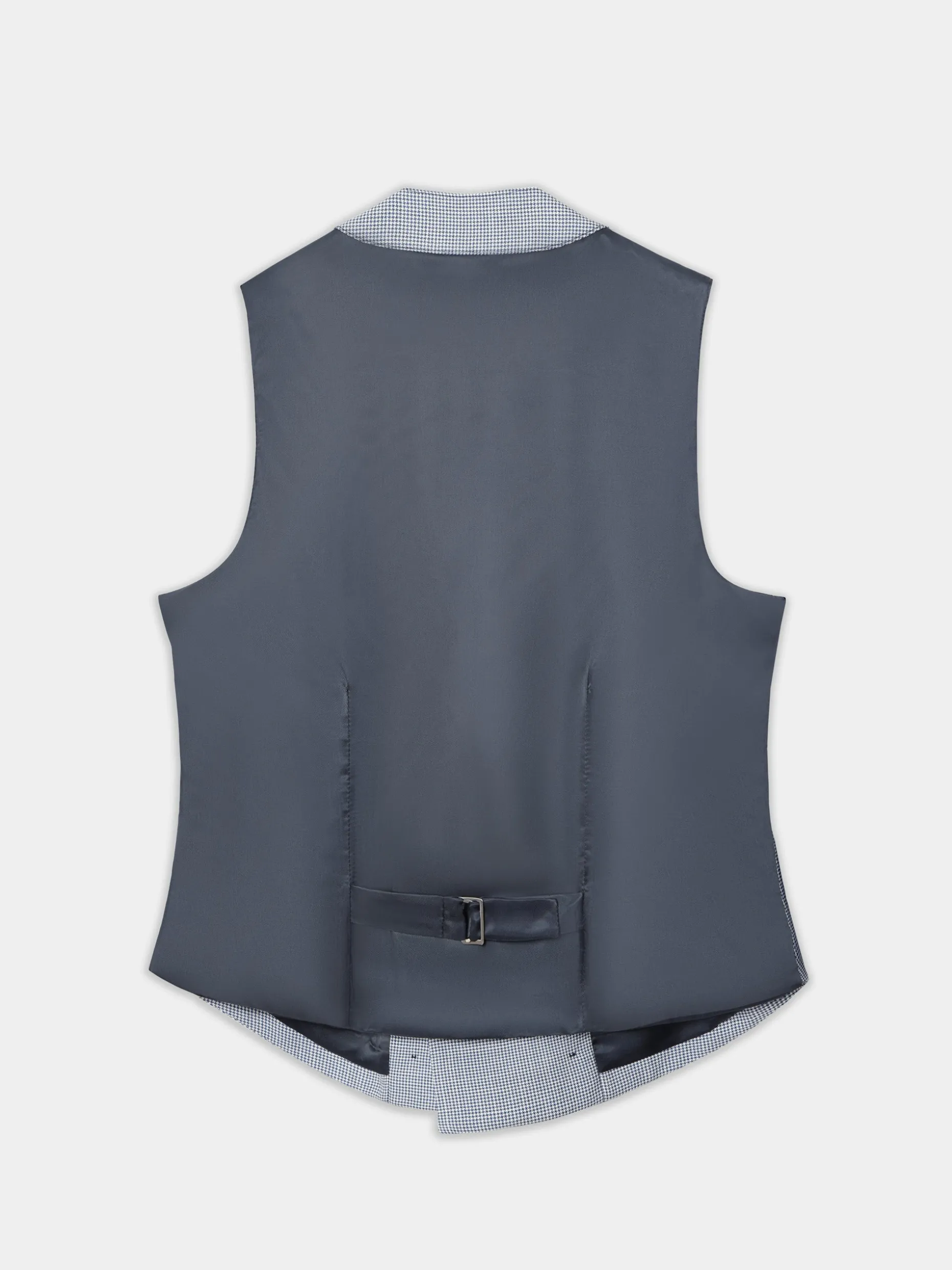 Chaleco chaque clasico pata de gallo azul