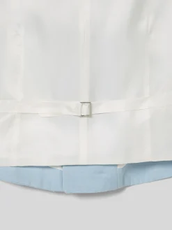 Chaleco chaque cuello redondo celeste
