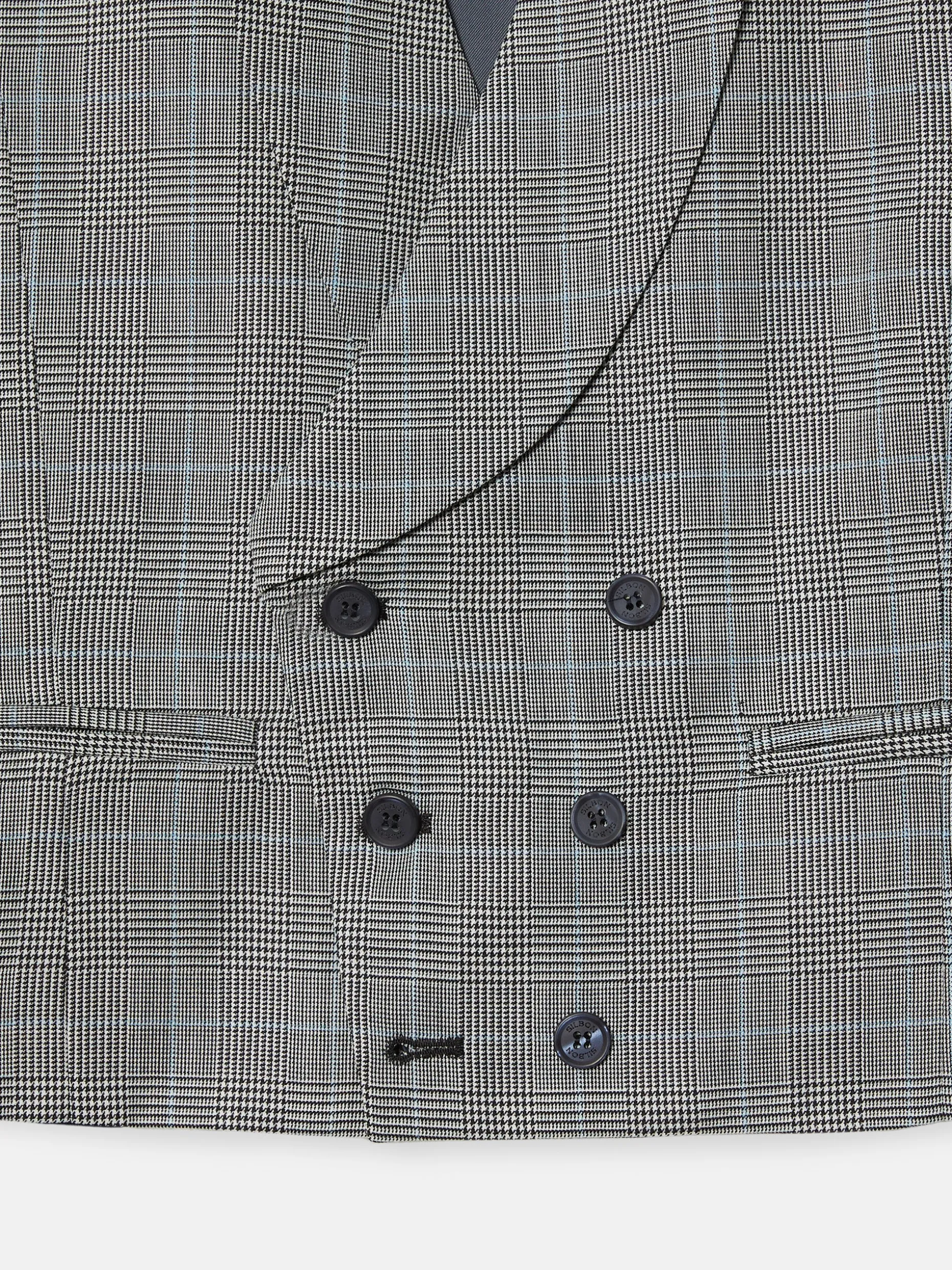 Chaleco chaque silbon principe de gales gris