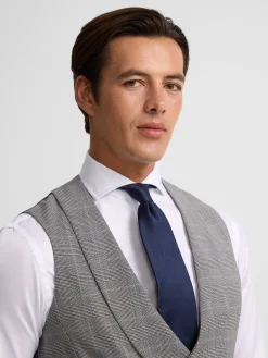 Chaleco chaque silbon principe de gales gris