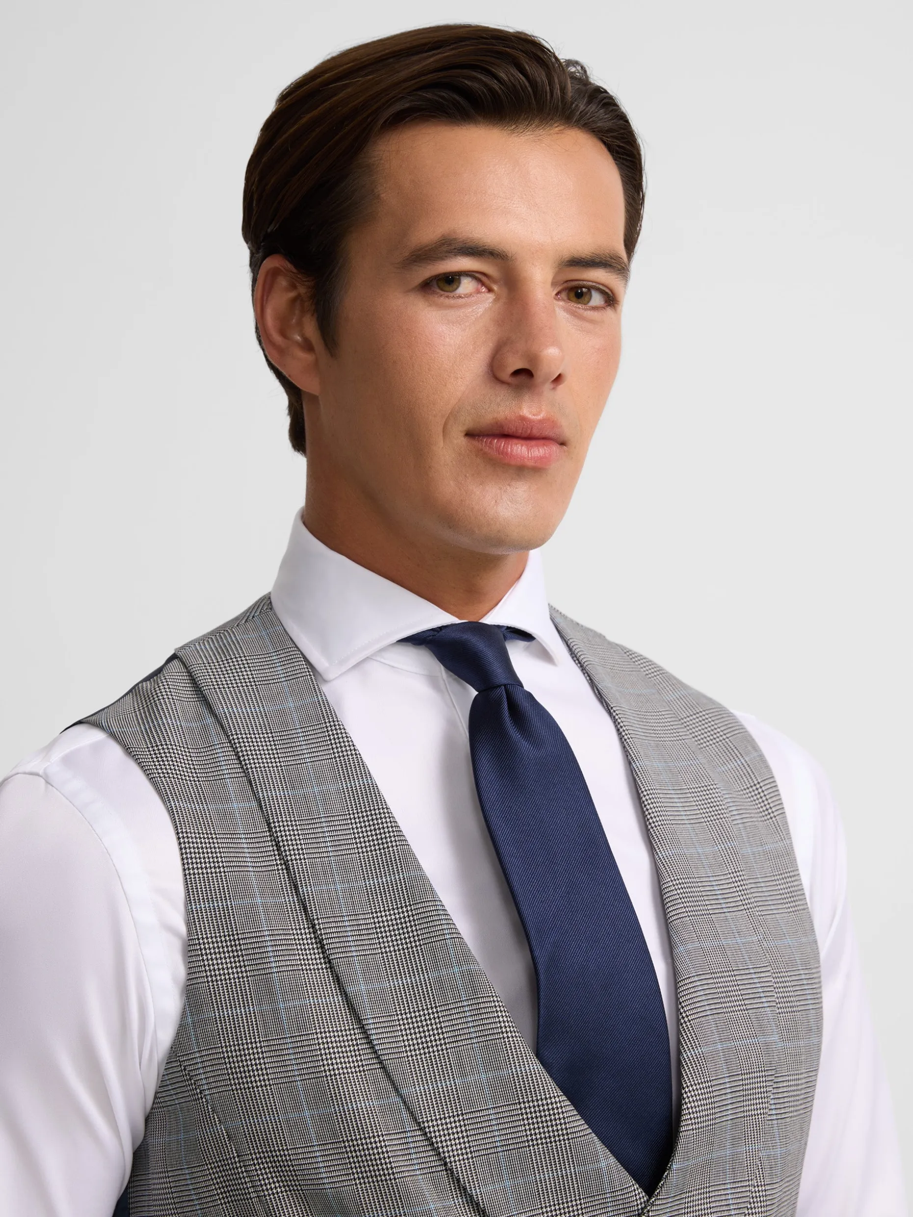 Chaleco chaque silbon principe de gales gris
