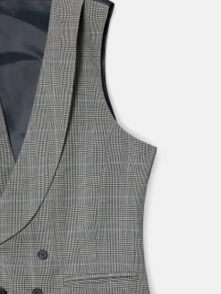 Chaleco chaque silbon principe de gales gris