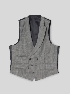 Chaleco chaque tailoring principe de gales gris