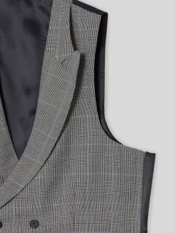Chaleco chaque tailoring principe de gales gris