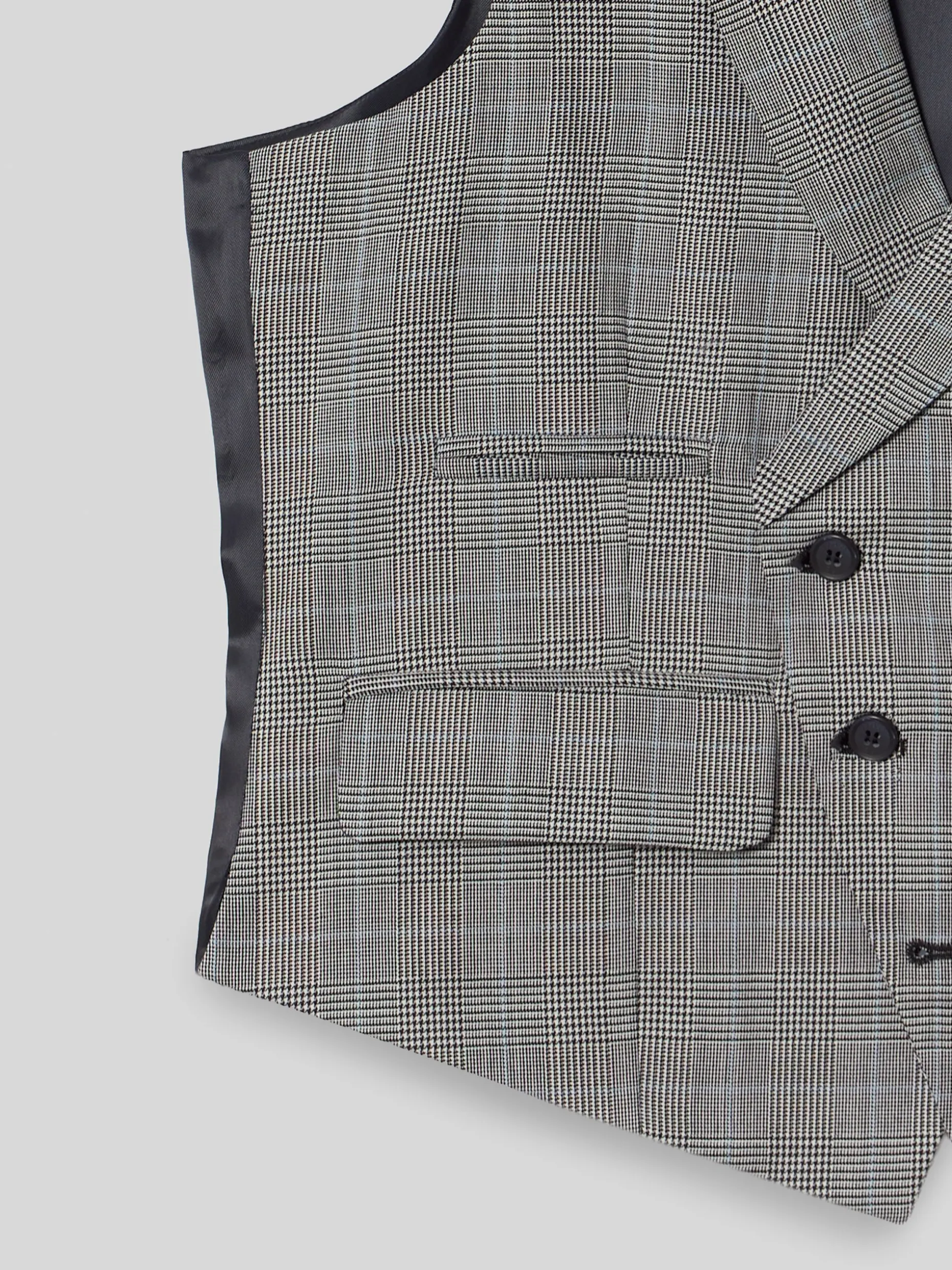 Chaleco chaque tailoring principe de gales gris