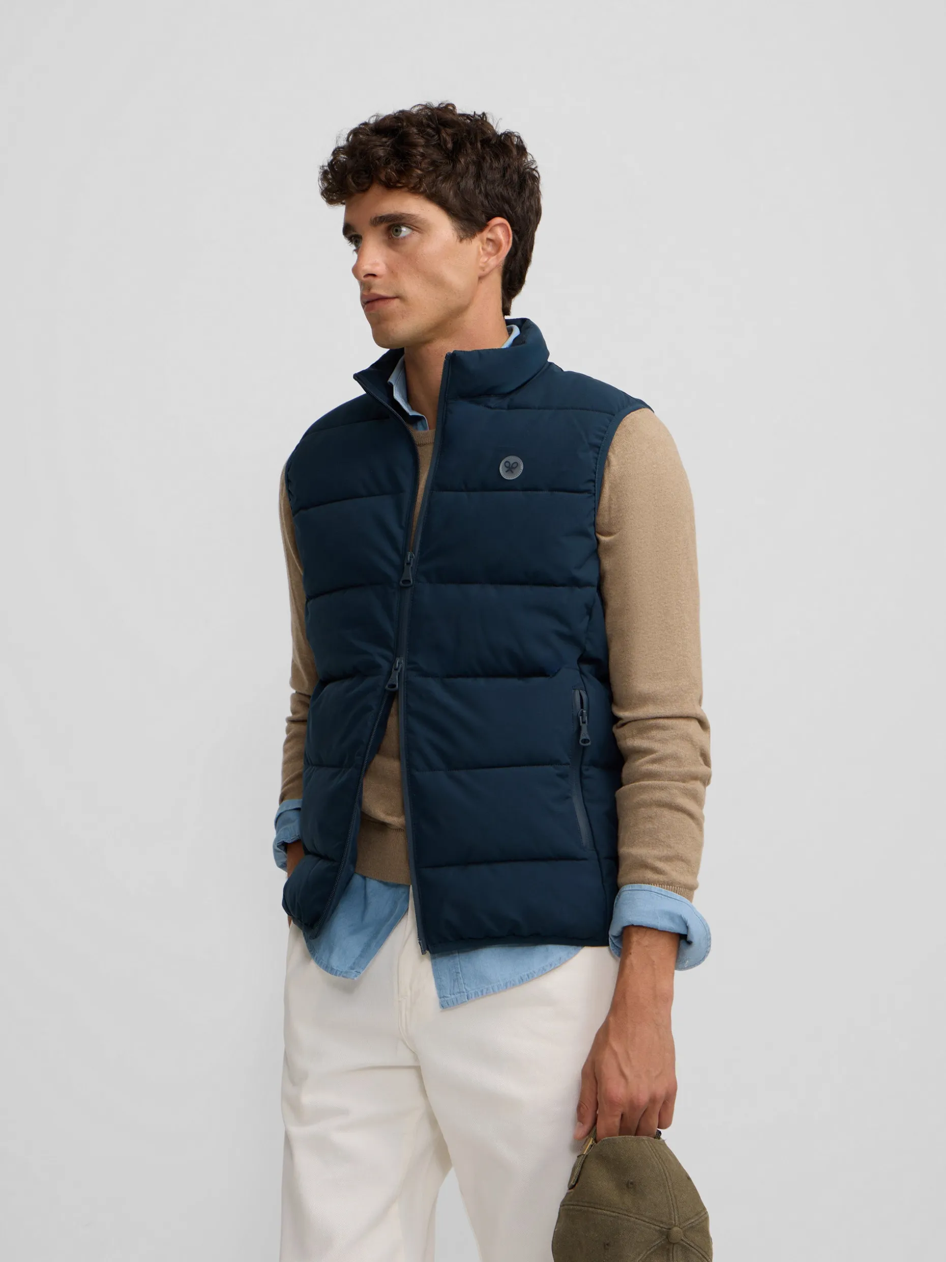 Chaleco clasico tecnico azul marino