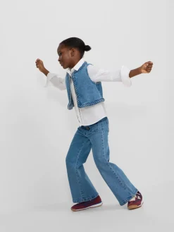 Chaleco girl trenza denim