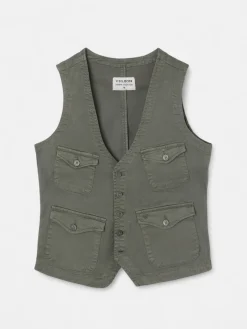 Chaleco multibolsillos verde