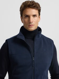 Chaleco polar clasico azul marino