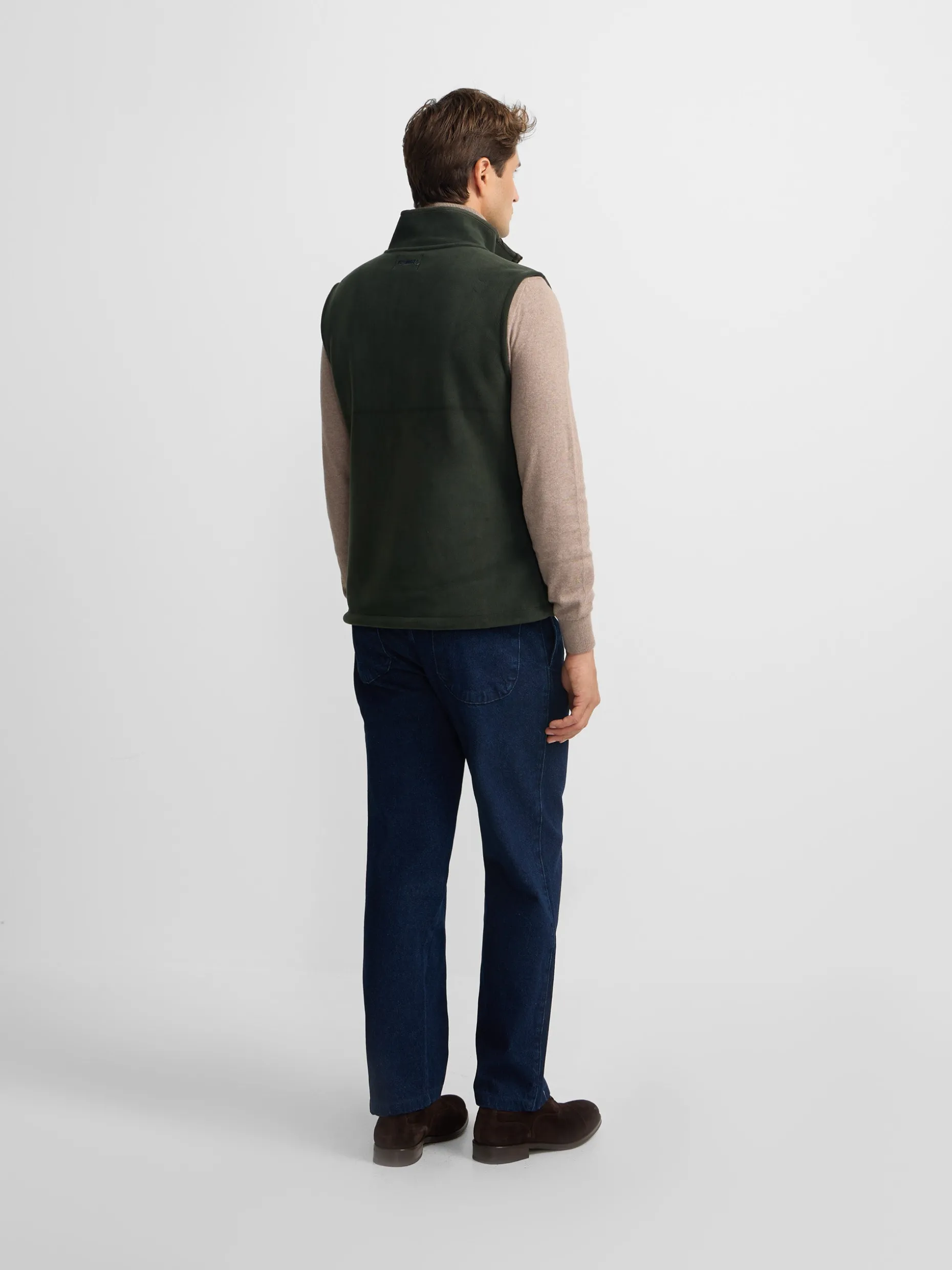 Chaleco polar clasico verde
