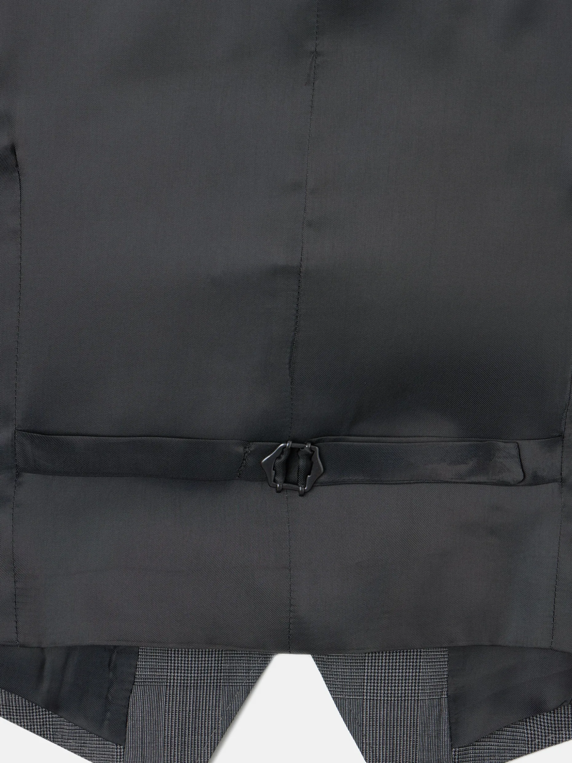 Chaleco recto traje principe de gales gris