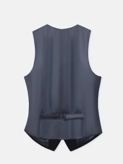 Chaleco traje raya diplomatica azul marino