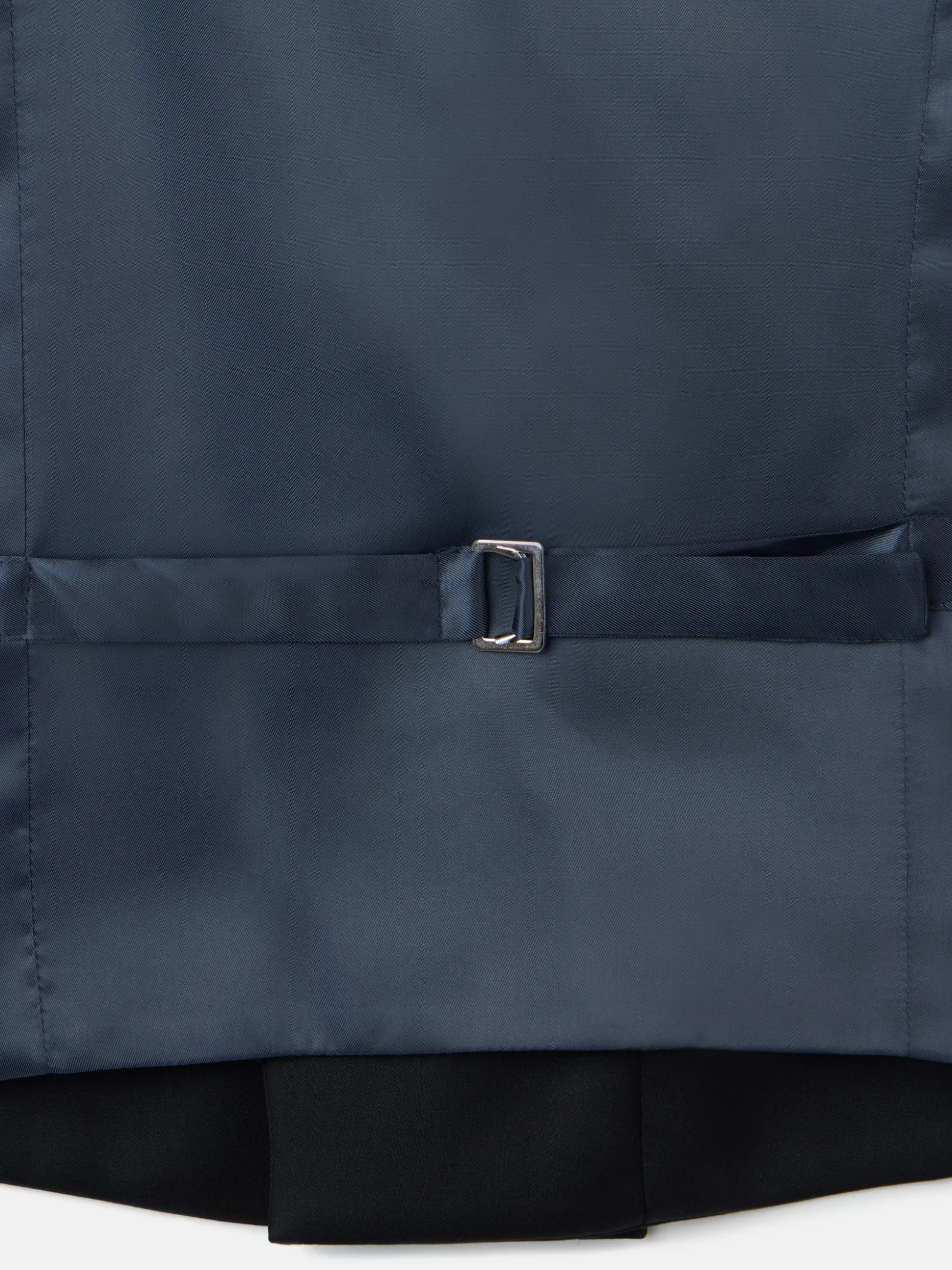Chaleco vestir stretch cuello redondo negro