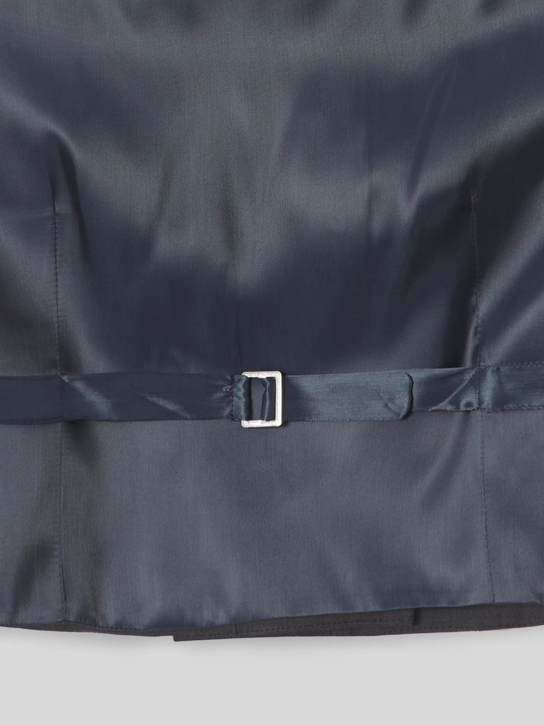 Chaleco vestir stretch cuello redondo gris