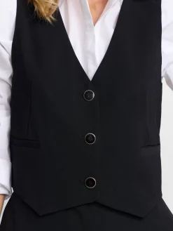 Chaleco woman clasico sastre negro