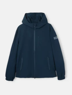 Chaqueta capucha cortavientos marino
